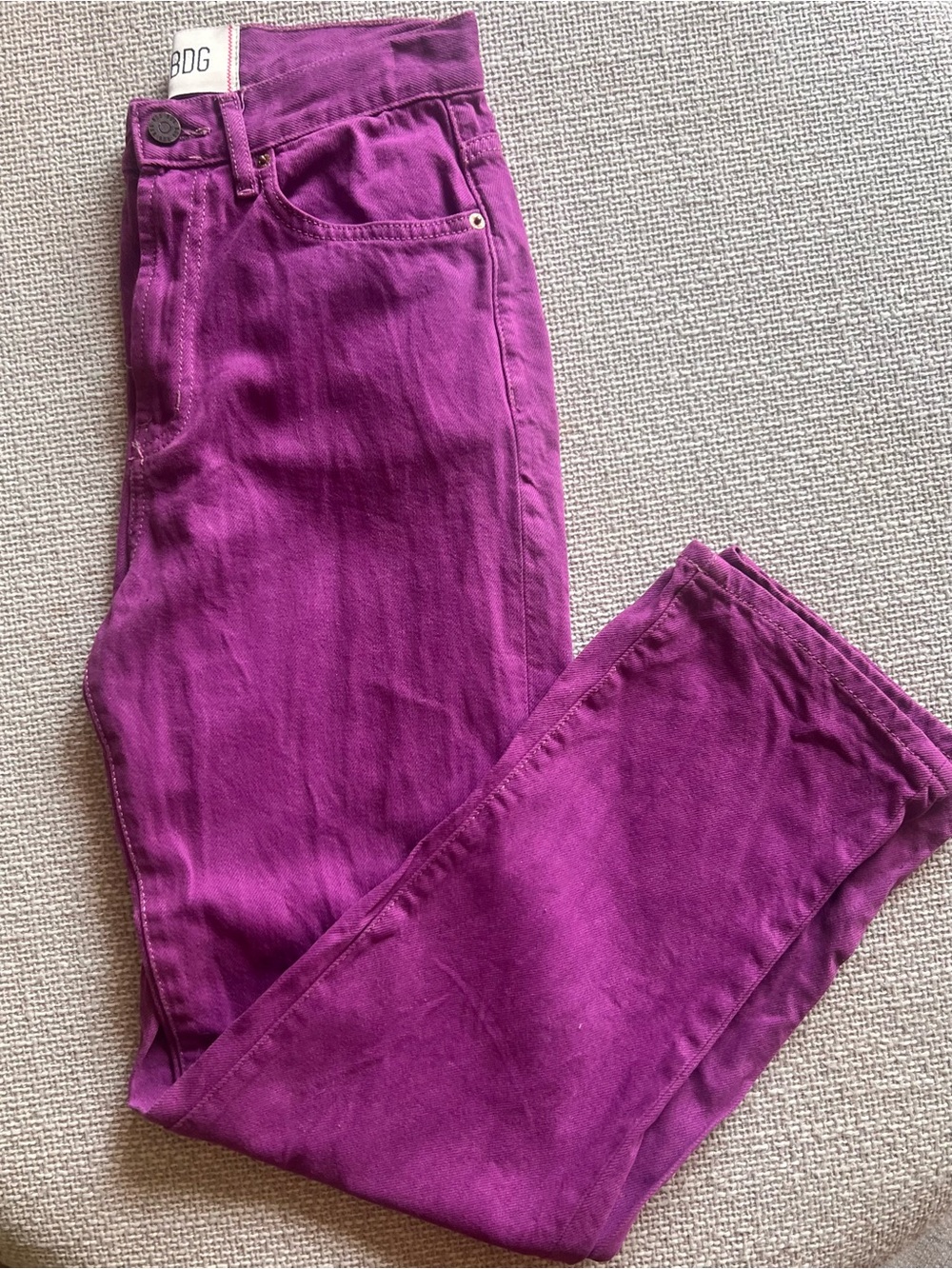 BDG High-Rise Magenta/Purple Women's Jeans - Cowboy Fit Size 27